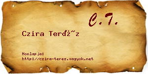 Czira Teréz névjegykártya
